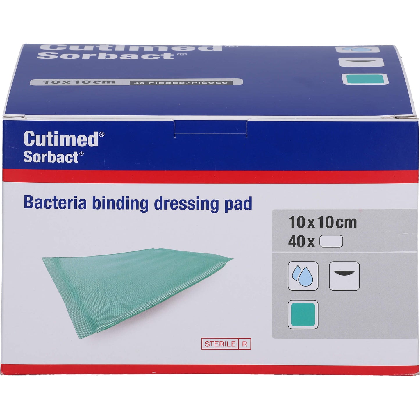 CUTIMED Sorbact absorbent compresses 10x10 cm