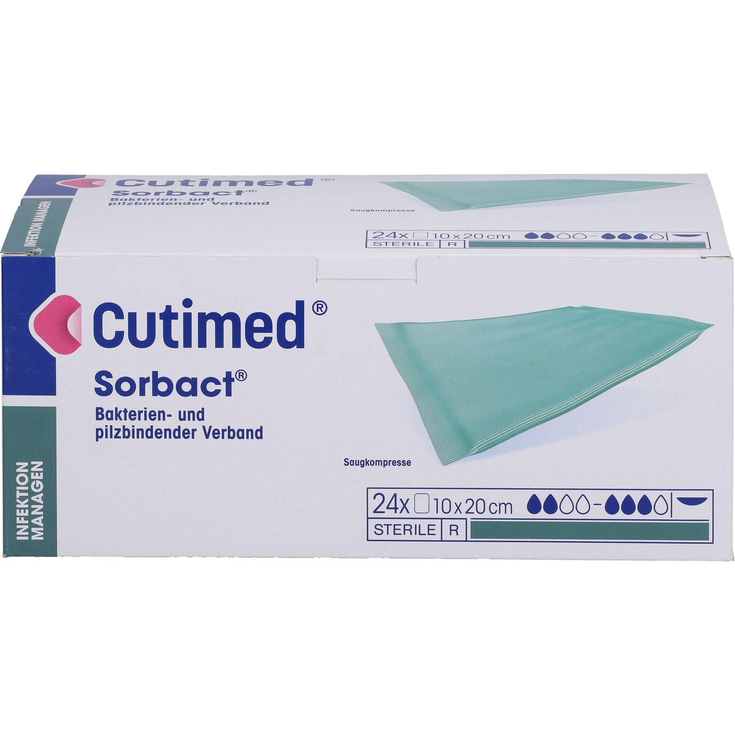 CUTIMED Sorbact absorbent compresses 10x20 cm