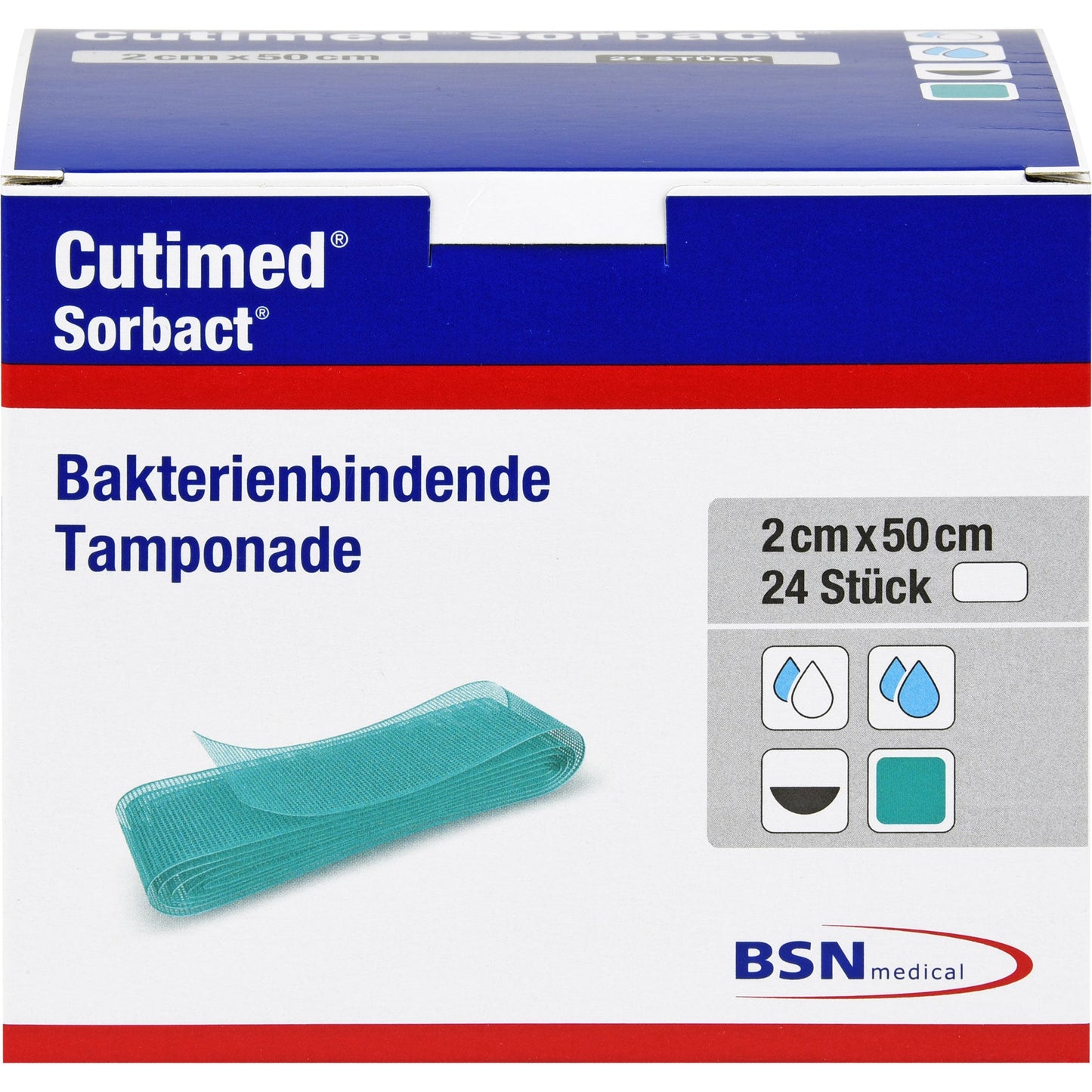 CUTIMED Sorbact tamponades 2x50 cm