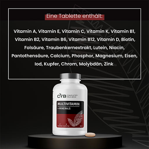 CYB Multivitamins & Minerals high-dose tablets