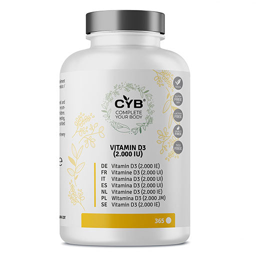 CYB Vitamin D3 2000 IU high-dose tablets