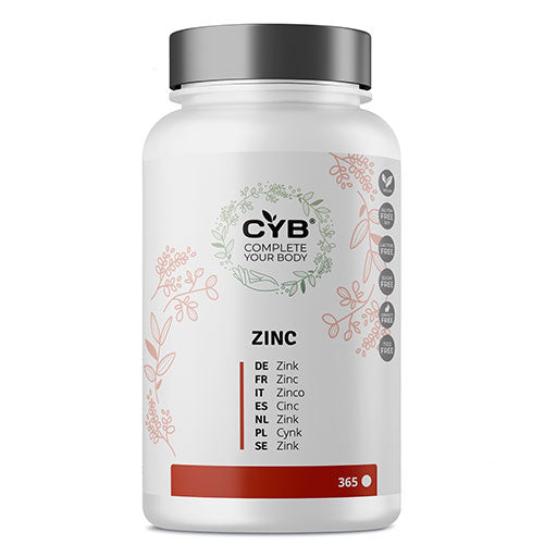 CYB Zinc 25 mg high-dose vegan tablets