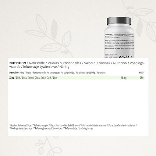 CYB Zinc 25 mg high-dose vegan tablets