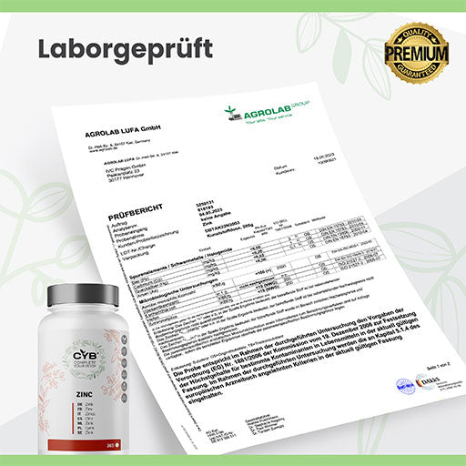 CYB Zinc 25 mg high-dose vegan tablets