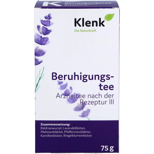 Calming tea medicinal tea