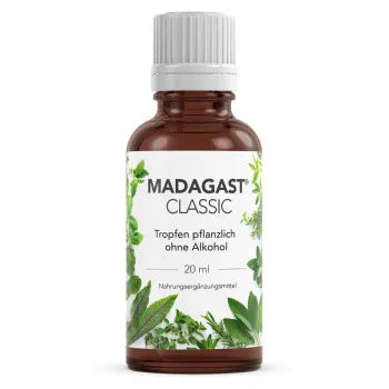 Chamomile flowers, centaury and angelica root, MADAGAST Drops