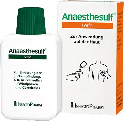 Chickenpox, shingles rash, ANESTHESULF lotion UK