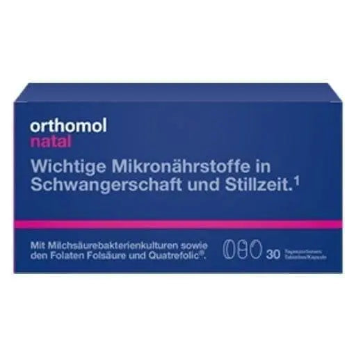 Child development, ORTHOMOL Natal tablets, capsules combination pack UK