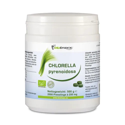 Chlorella pyrenoidosa 500 g 2000 tablets of 250 mg each