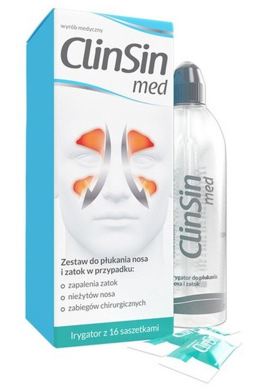 ClinSin med set for nasal rinsing and sinus irrigator