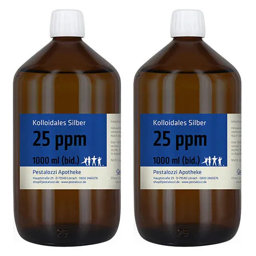 Colloidal silver bidist. (Silver water) 25 ppm