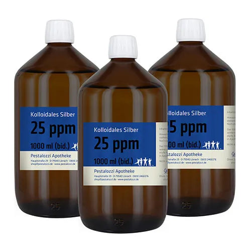 Colloidal silver bidist. (Silver water) 25 ppm