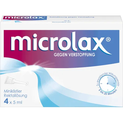 Constipation relief, MICROLAX Rectal Solution Enemas