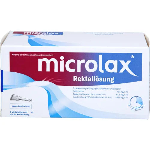 Constipation relief, MICROLAX Rectal Solution Enemas