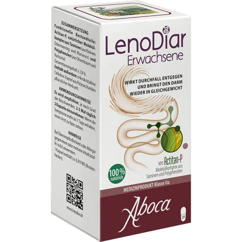Counteracts diarrhea and brings the intestines back into balance, LENODIAR Adult Capsules