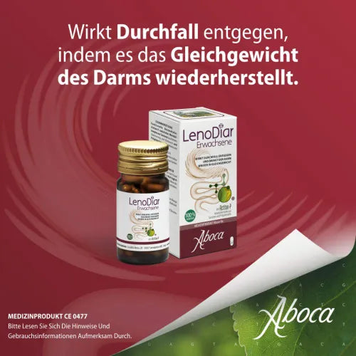 Counteracts diarrhea and brings the intestines back into balance, LENODIAR Adult Capsules