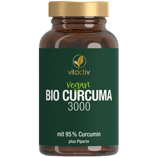 Curcumin and piperine, turmeric curcumin, CURCUMA 3000 organic capsules UK