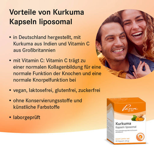 Curcumin and Vitamin C, Liposomal turmeric capsules