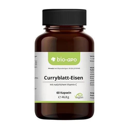 Curry Leaf Iron Capsules for vegans and vegetarians