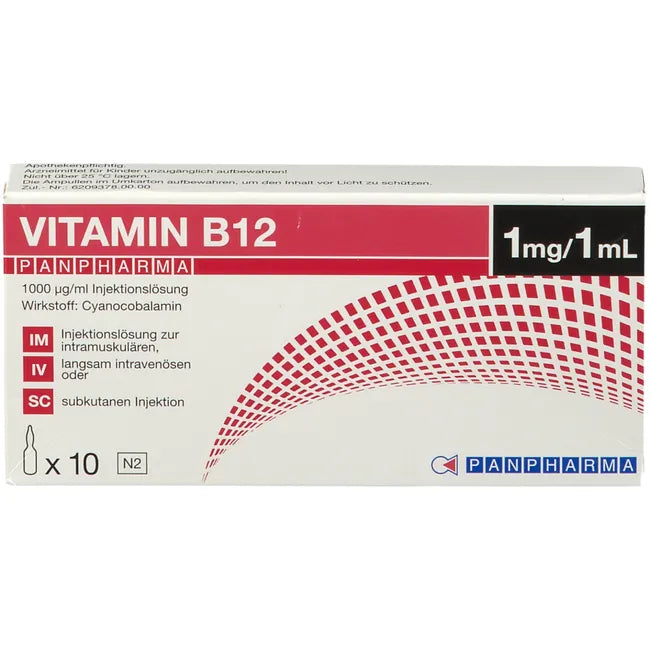 Cyanocobalamin, VITAMIN B12, PANPHARMA 1000 μg injection