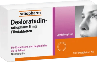 DESLORATADINE ratiopharm 5 mg film-coated tablets UK