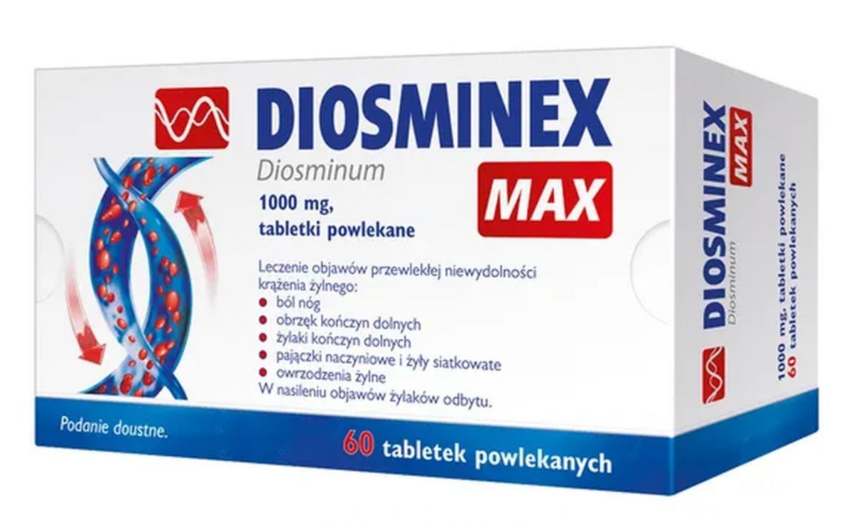 DIOSMINEX MAX 1000mg x 60 tablets