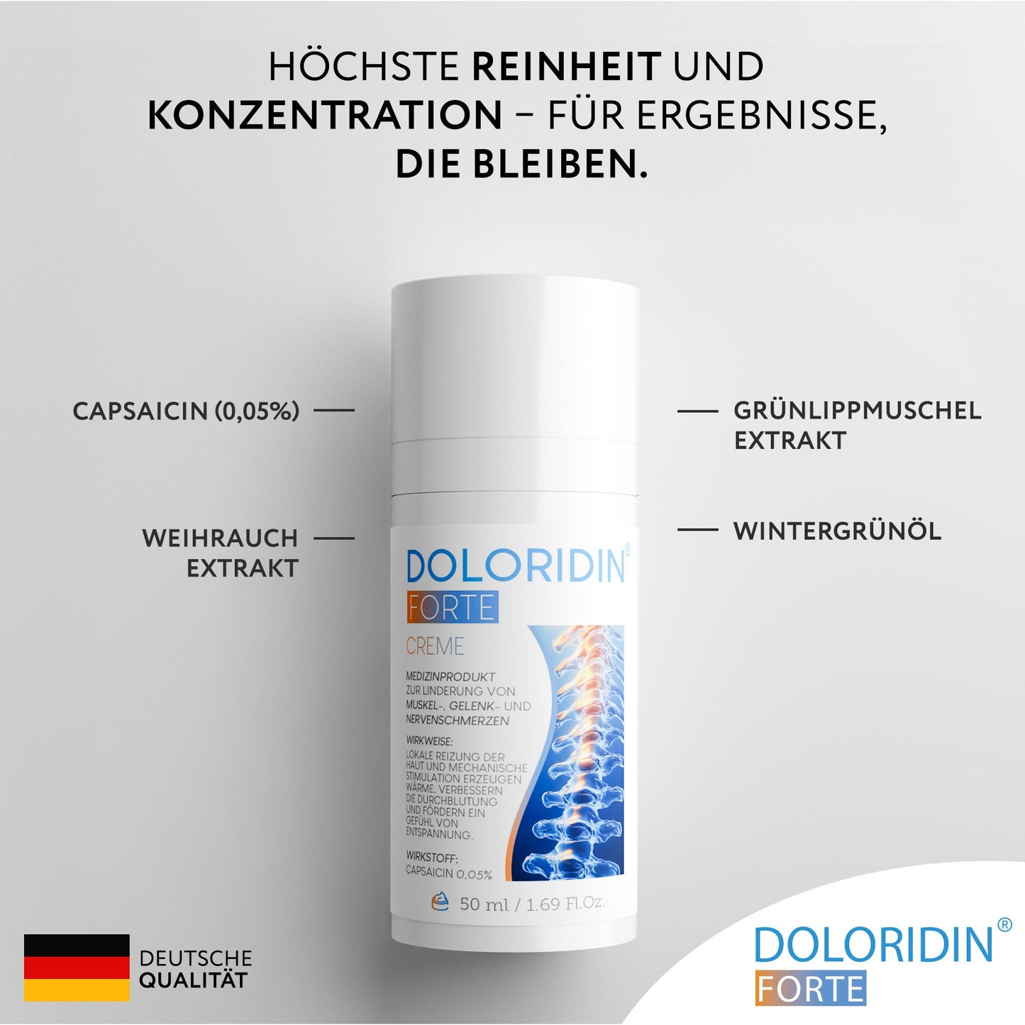 DOLORIDIN Forte Cream for muscle and joint pain 50 ml