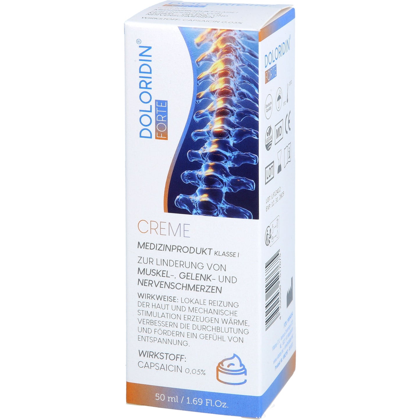 DOLORIDIN Forte Cream for muscle and joint pain 50 ml