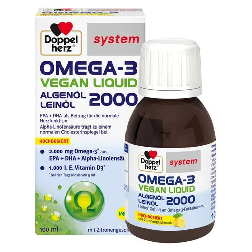 DOUBLEHERZ Omega-3 vegan Liquid 2000 system