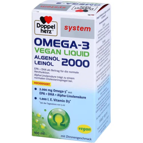 DOUBLEHERZ Omega-3 vegan Liquid 2000 system