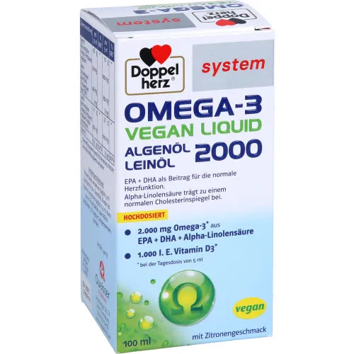 DOUBLEHERZ Omega-3 vegan Liquid 2000 system
