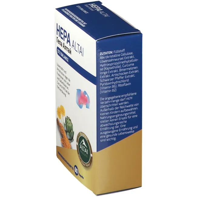 Dandelion, artichoke for the liver, allbladder, Turmeric, HEPA ALTAI capsules