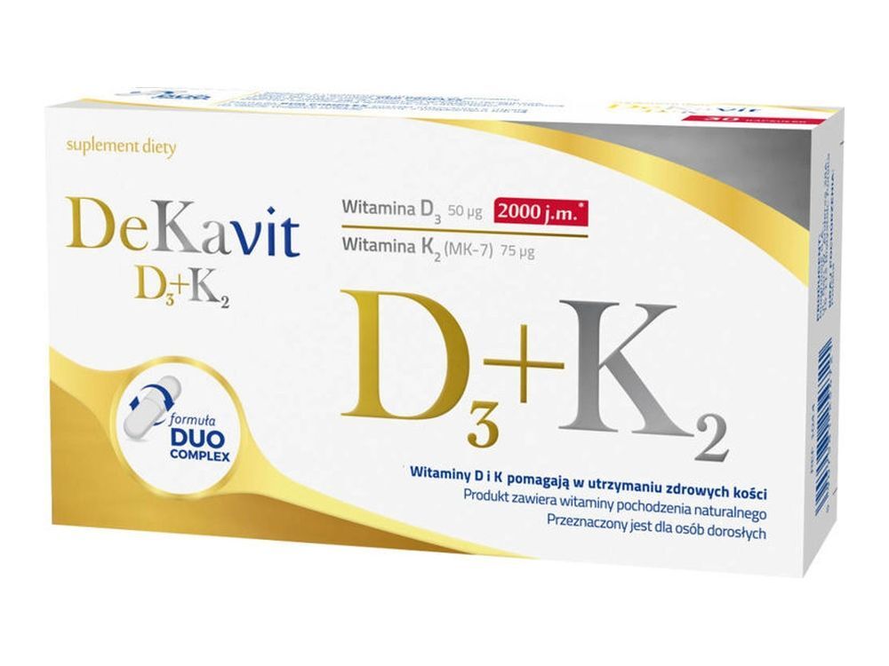 DeKavit D3 + K2 x 30 capsules