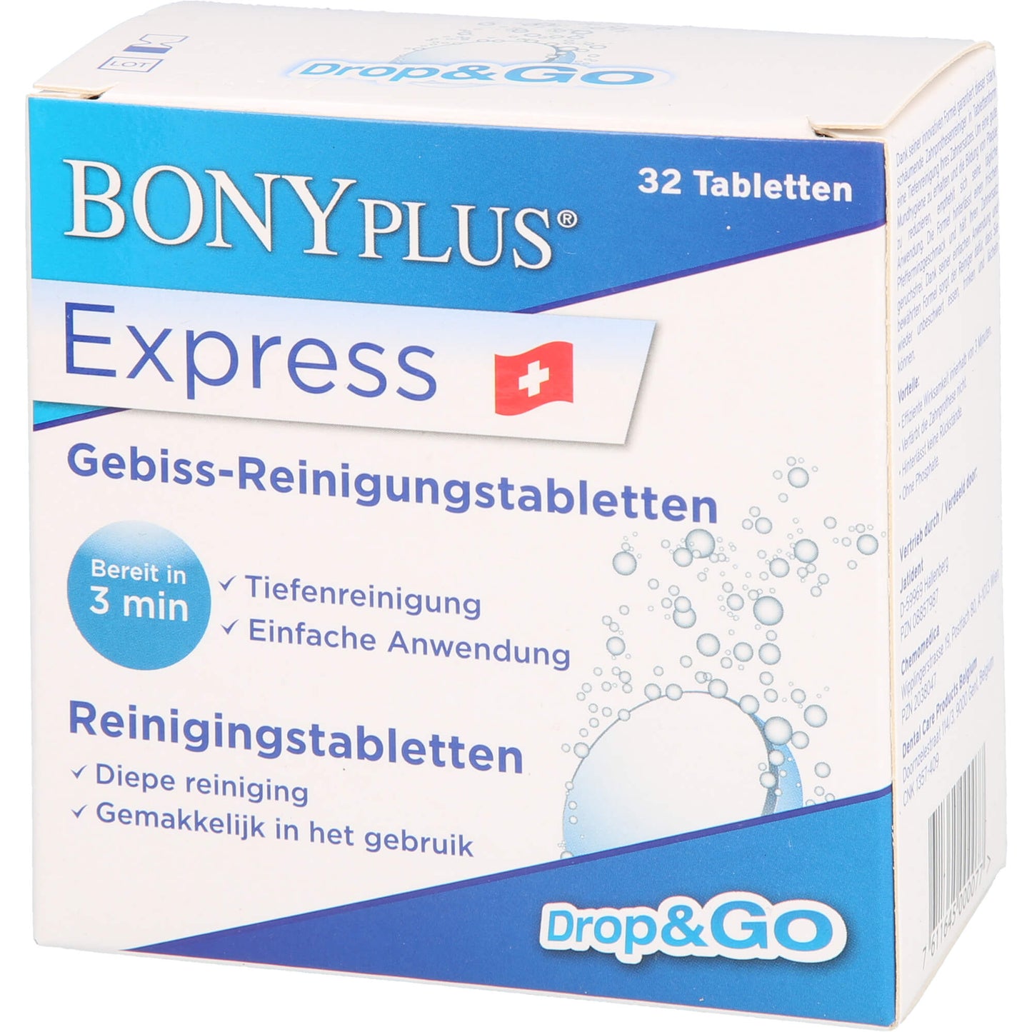 Denture cleaning tablets,  effervescent cleansing tablets