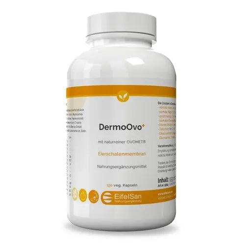 DermoOvo supplies connective tissue, hair and nails with zinc and vitamin C