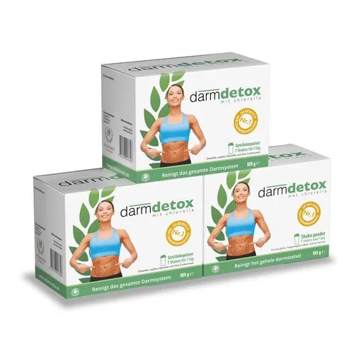 Detox intestines, intestine detox DARMDETOX with Chlorella drinks bag treatment