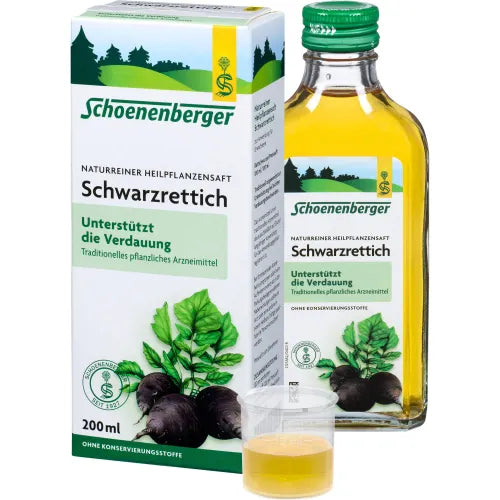 Digestive complaints Black Radish Juice Schoenenberger Medicinal Herbal Juices