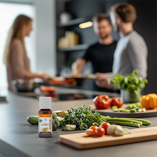 Digestive, stomach problems and travel GINGER forte drops