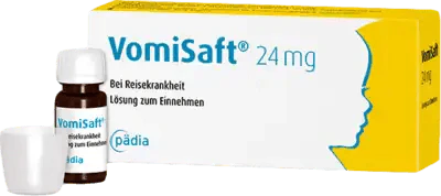 Dimenhydrinate, motion sickness, VOMISAFT 24 mg oral solution UK
