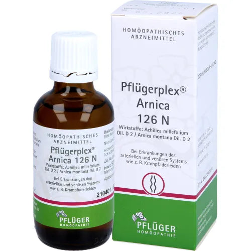 Diseases of the arterial and venous systems, varicose veins Arnica 126 N Drops