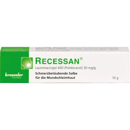 Diseases of the gums and oral mucosa RECESSAN ointment