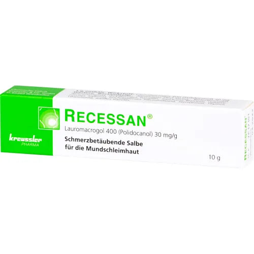 Diseases of the gums and oral mucosa RECESSAN ointment