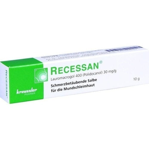 Diseases of the gums and oral mucosa RECESSAN ointment