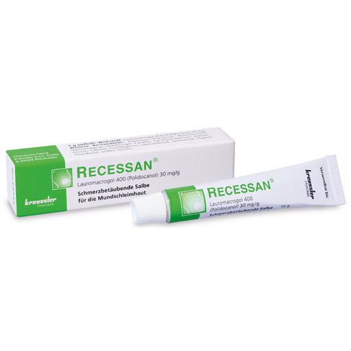 Diseases of the gums and oral mucosa RECESSAN ointment
