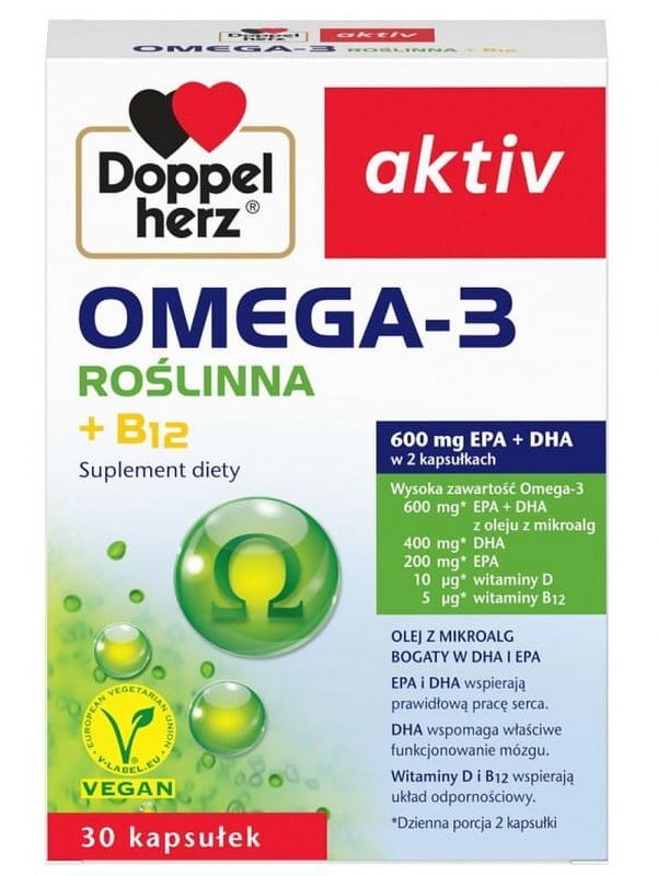 Doppelherz Activ Omega-3 vegetable x 30 capsules
