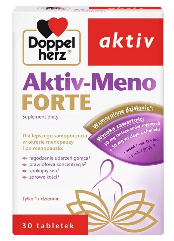 Doppelherz Aktiv Meno Forte x 30 tablets- Menopause usa-uk-worldwide