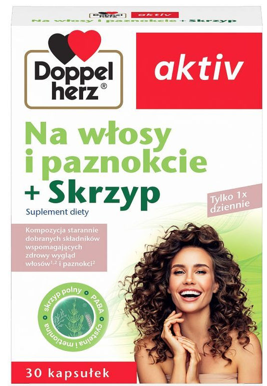 Doppelherz aktiv For hair and nails + horsetail x 30 capsules