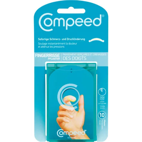 Dry cracked skin on fingertips, COMPEED Finger Crack Plasters