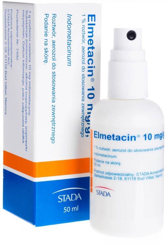 ELMETACIN spray aerosol 50ml, indomethacin