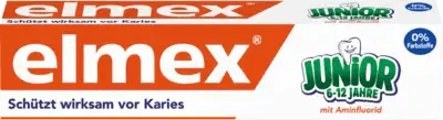 ELMEX junior, amine fluoride toothpaste UK